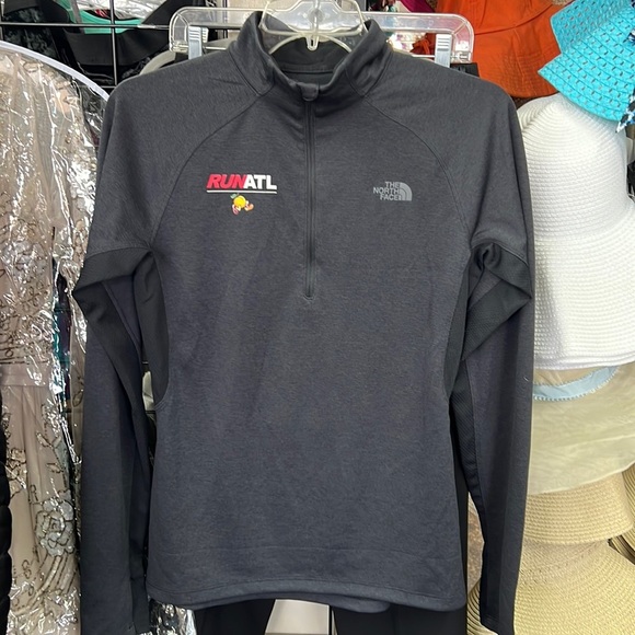 North Face runATL black half zip pull over top flash dry size small - Picture 1 of 4